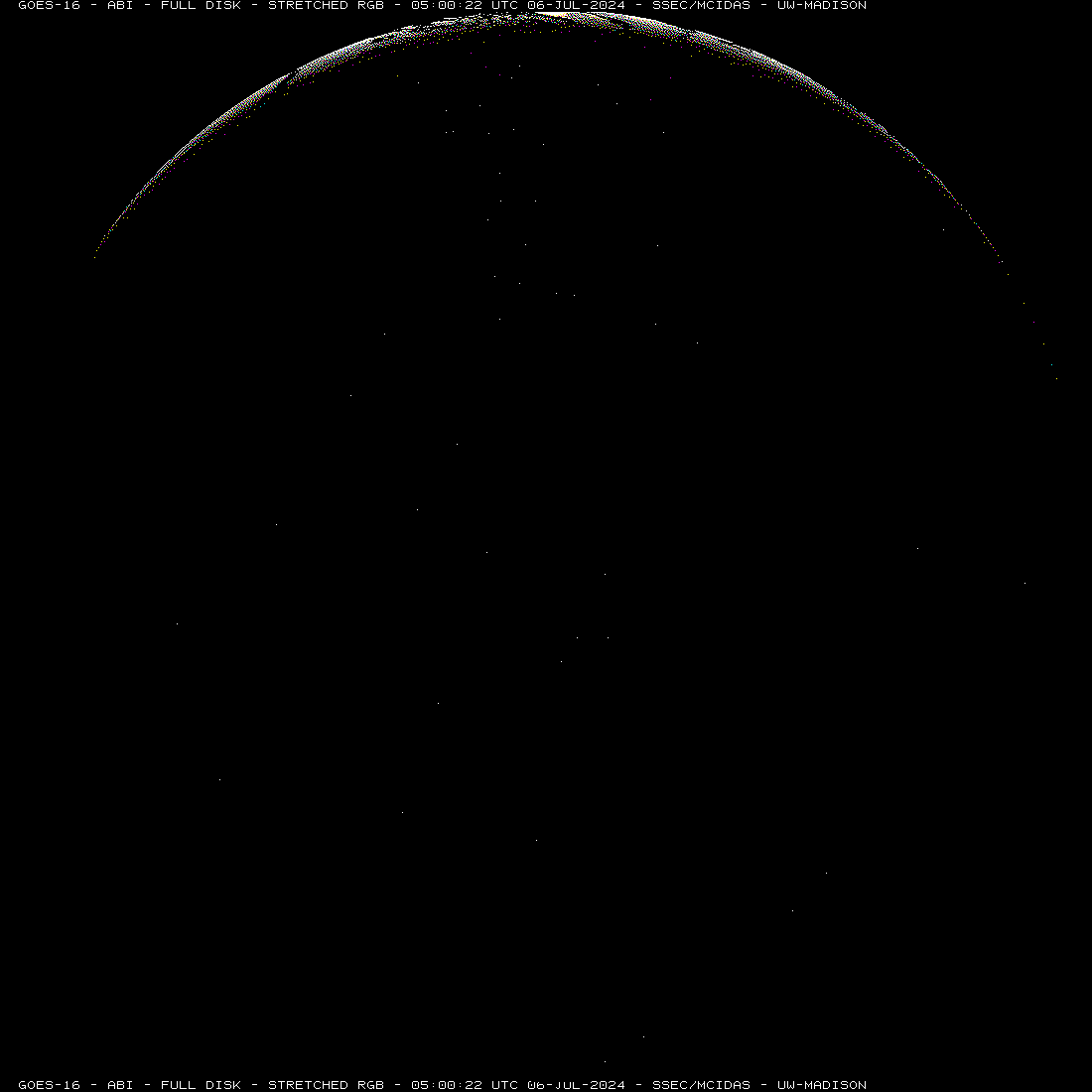 Earth from GOES-16 Satellite